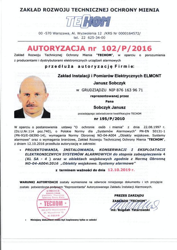 Świadectwo kwalifikacyjne